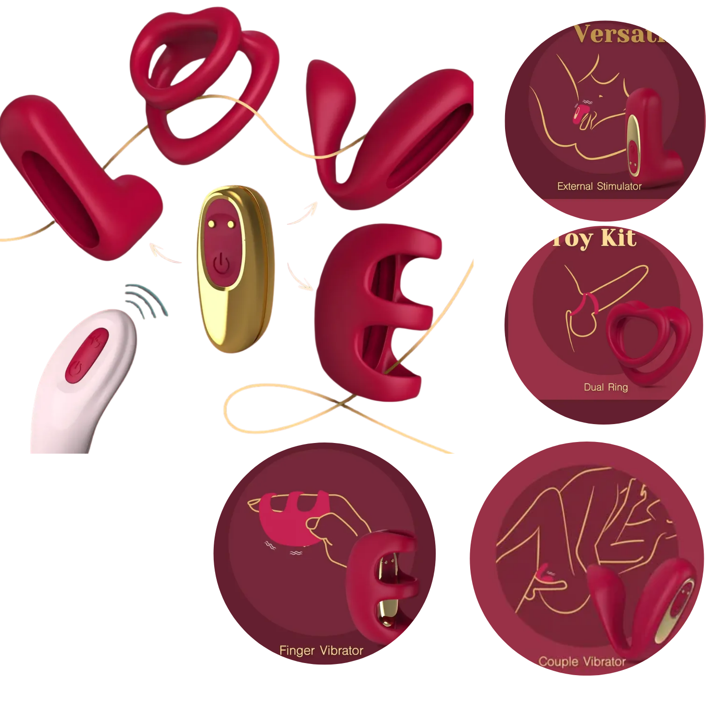 KIT LOVE SUCK VIB ANILLO